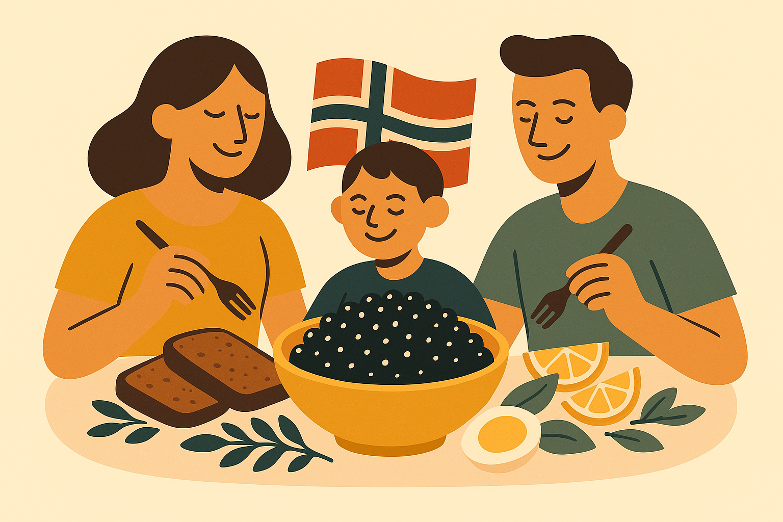 Healthy food with Family